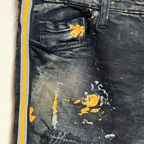 NWOT Jordan Craig University Gold Side Stripe Sean Jeans Sz 36/32 - Picture 10 of 12